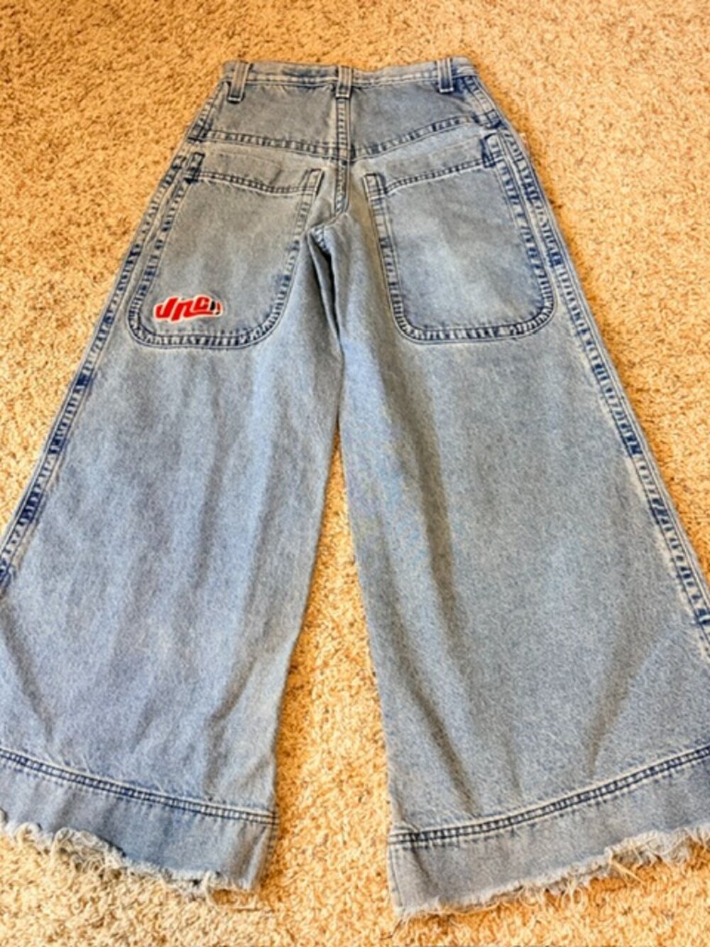 JNCO Jeans Boys Destroyer Denim Size 28 Waist 30 Length Wide Leg Vintage Retro